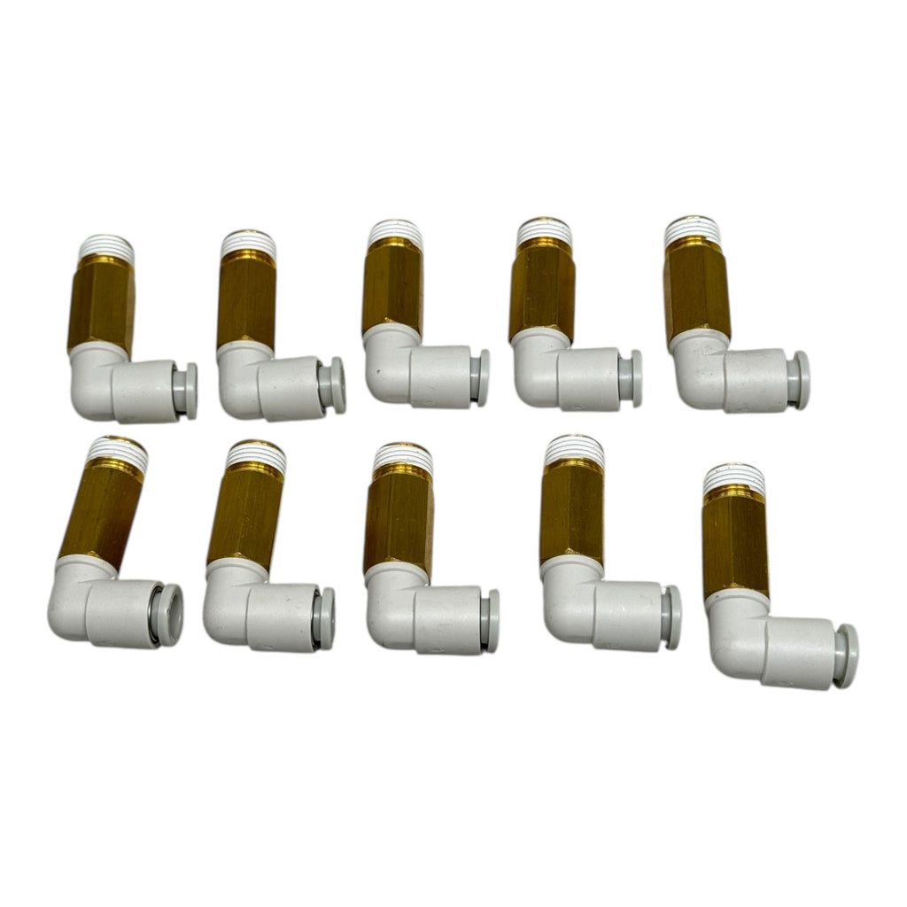 10x SMC KQ2W06-01AS Winkelverschraubung 6 mm–R1/8” Pneumatik Fitting
