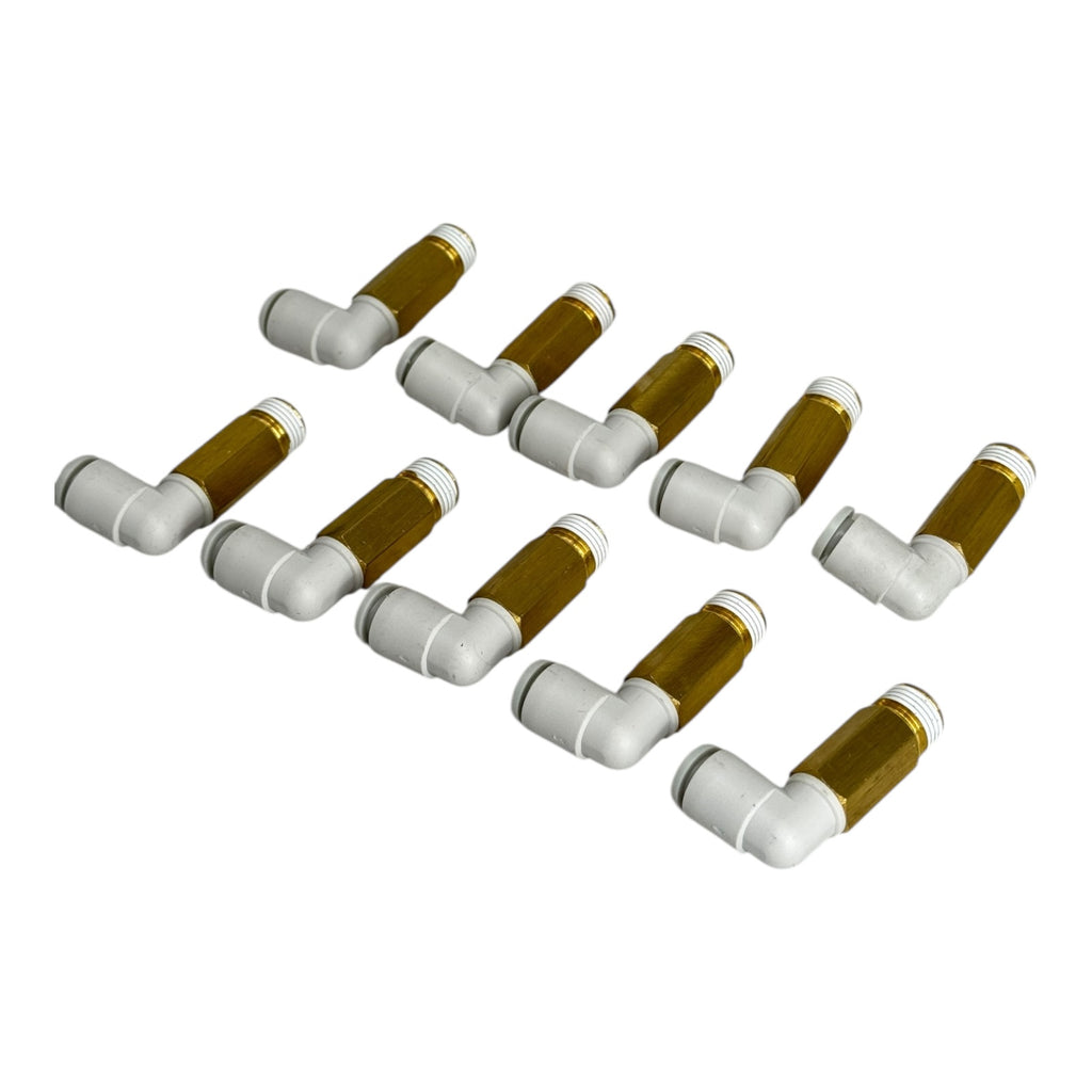 10x SMC KQ2W06-01AS Winkelverschraubung 6 mm–R1/8” Pneumatik Fitting