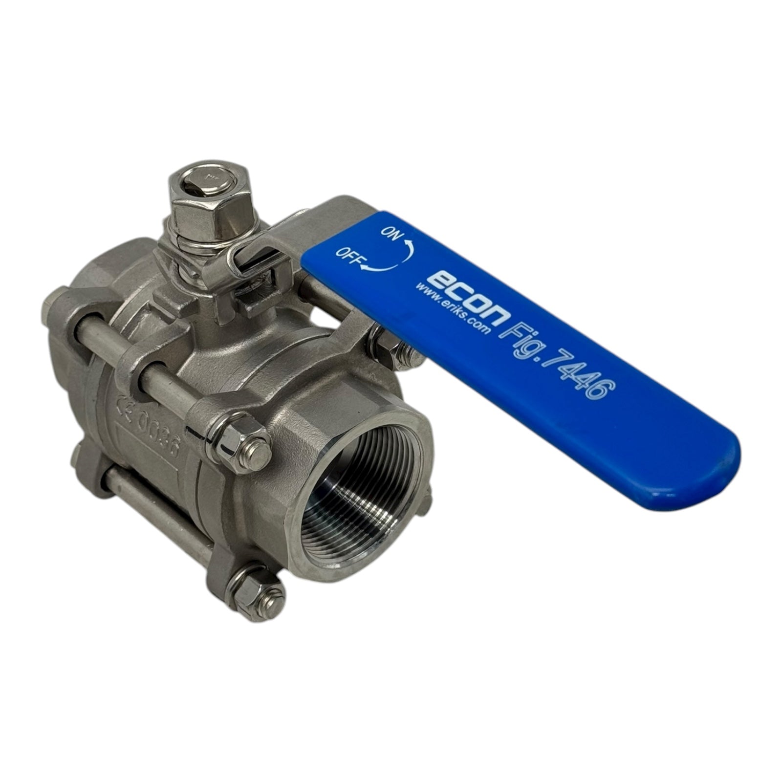 Econ Kugelhahn DN40 1½” 3-teilig Edelstahl PN69 1000 WOG Innengewinde