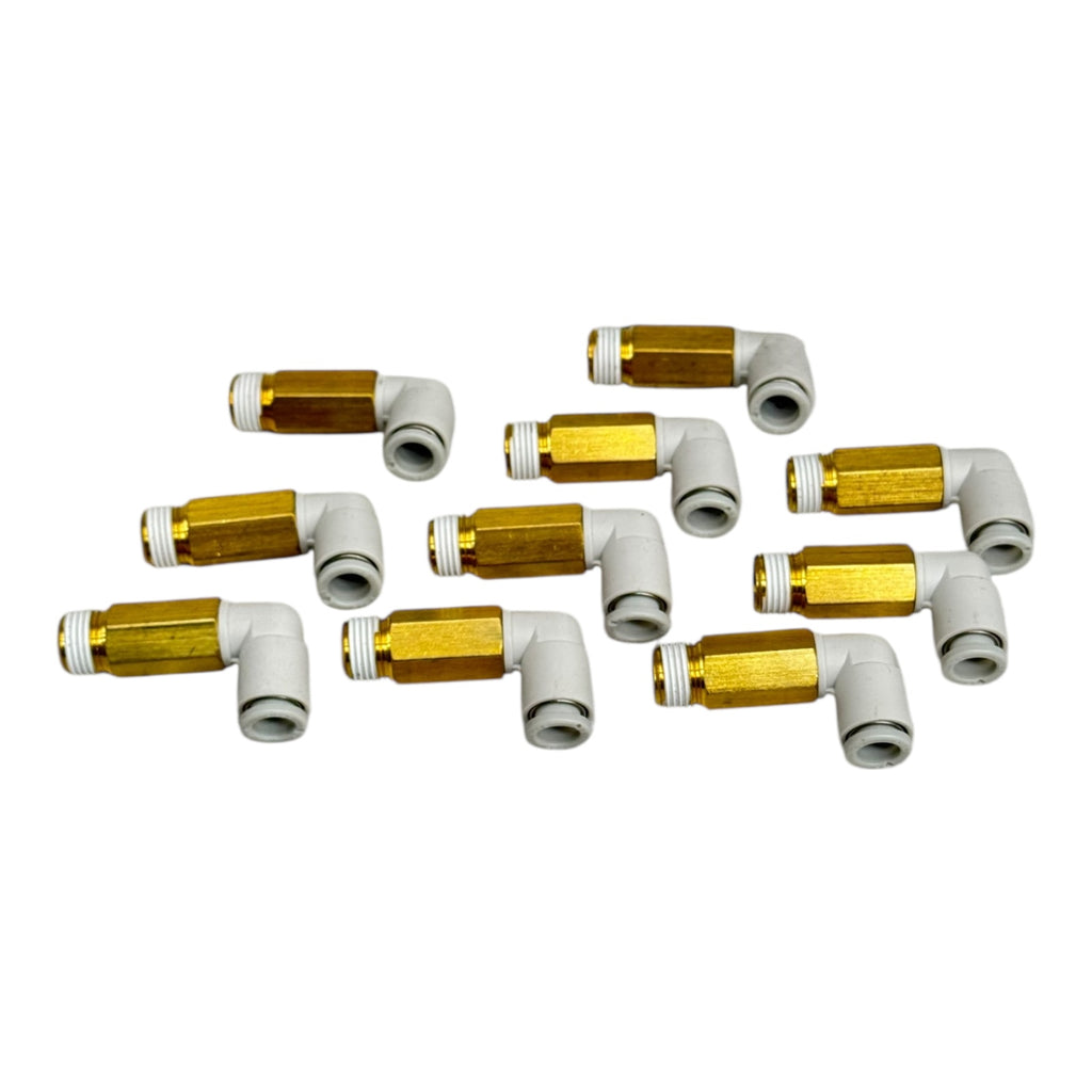 10x SMC KQ2W06-01AS Winkelverschraubung 6 mm–R1/8” Pneumatik Fitting