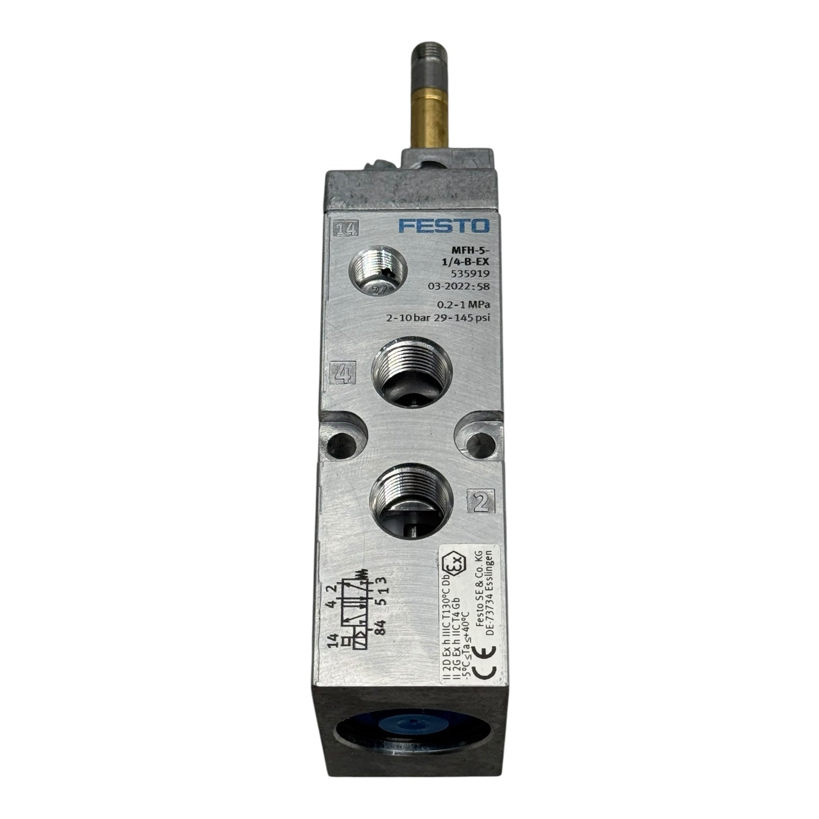 Festo MFH-5-1/4-B-EX Magnetventil 535919 5/2-Wege Ex-Schutz 2–10 bar 1/4”