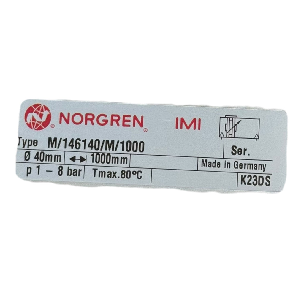 Norgren M/146140/M/1000 Lintra Pneumatikzylinder Ø40mm Hub 1000mm