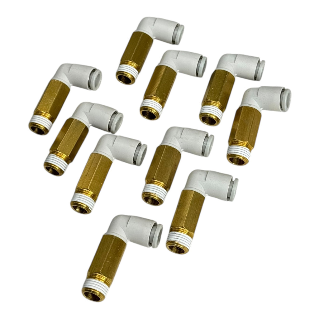 10x SMC KQ2W06-01AS Winkelverschraubung 6 mm–R1/8” Pneumatik Fitting