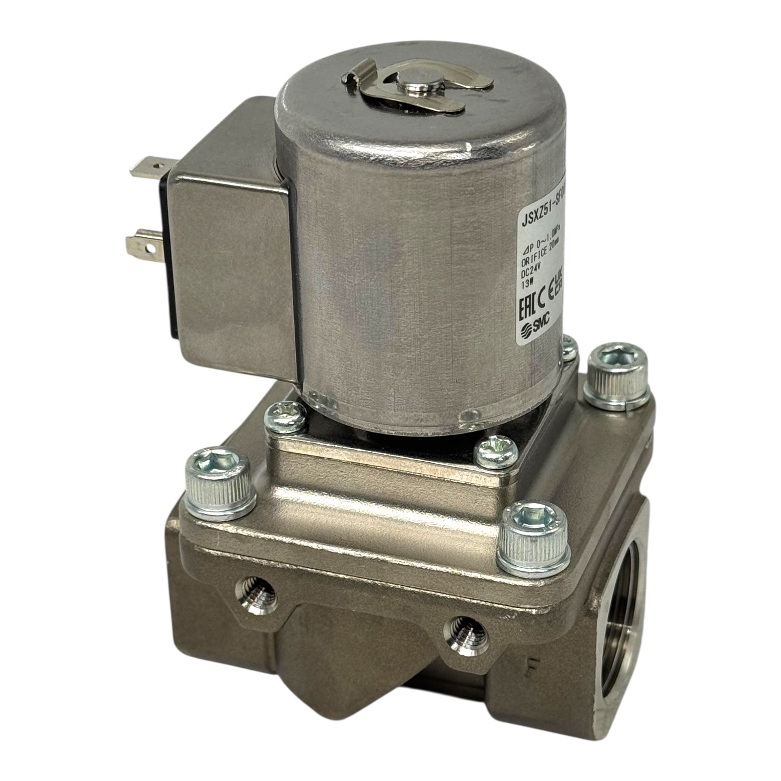 SMC JSXZ51-SF06F-5DS Magnetventil DC24V G3/4 20mm Edelstahl 1,0MPa 13W
