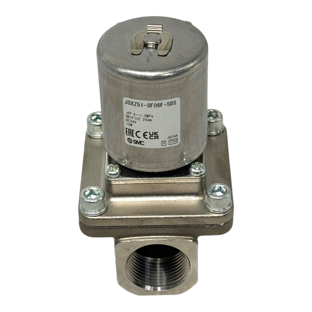 SMC JSXZ51-SF06F-5DS Magnetventil DC24V G3/4 20mm Edelstahl 1,0MPa 13W