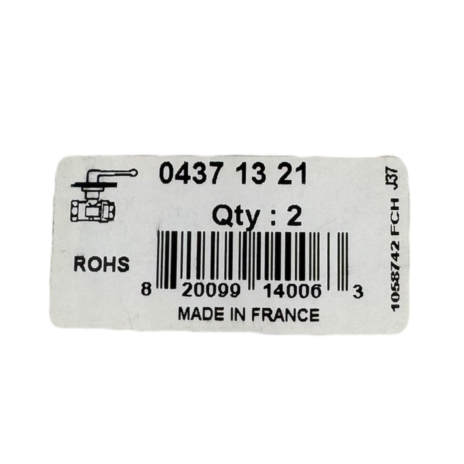 2x Parker Legris 0437 13 21 Durchgangskugelhahn Entlüftungsbohrung 1/2 Zoll DN13