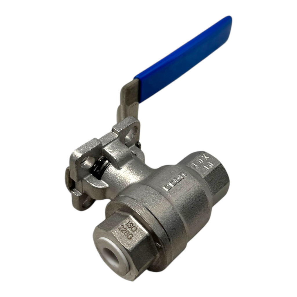 ECON W8 1/4” Kugelhahn Edelstahl CF8M ISO228G 1000 PSI PN63 Hebelgriff
