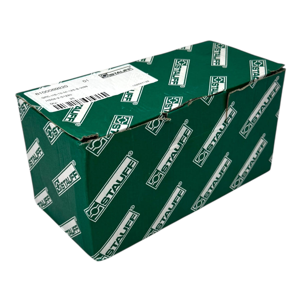 2x Stauff QRC-HS-10-M-12S-B-W66 Hydraulik Kupplung Schnellverschluss DN10