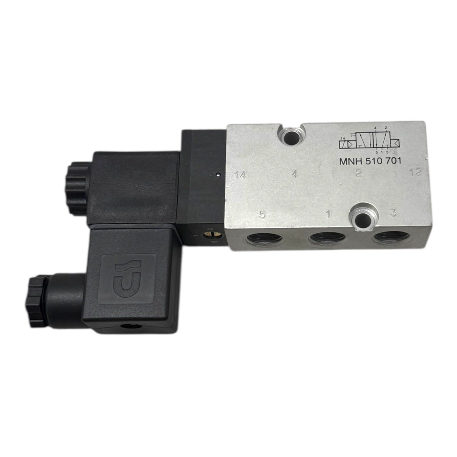Joucomatic MNH 510 701 Magnetventil 5/2 Wegeventil 24VDC G1/4 Spule MA22 3W
