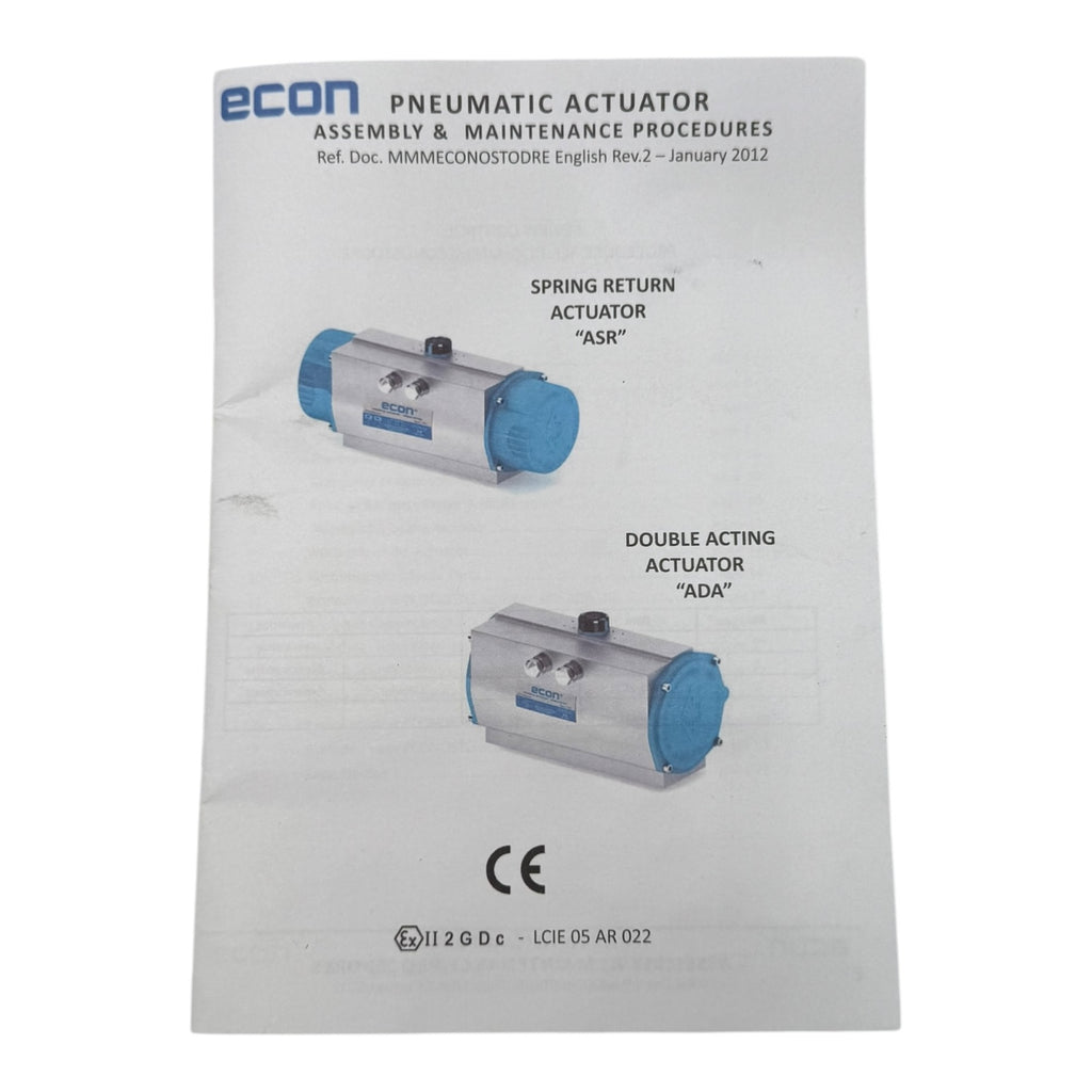 Econ ASR80 Pneumatischer Antrieb Pneumatik Federrückstellung 12 Federn NC