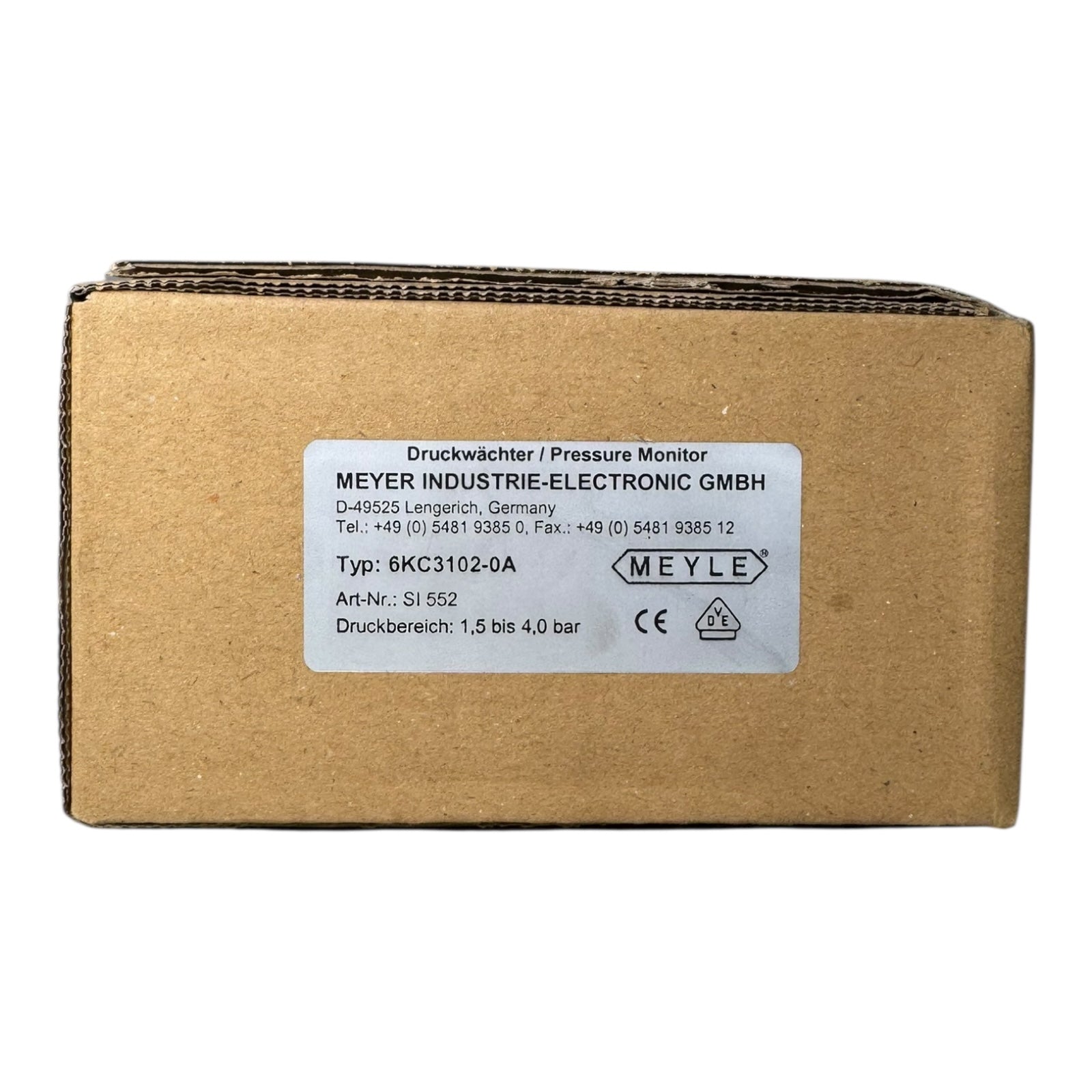 MEYLE 6KC3102-0A Druckwächter 1,5–4,0 bar Differenzdruckschalter AC500V 10A