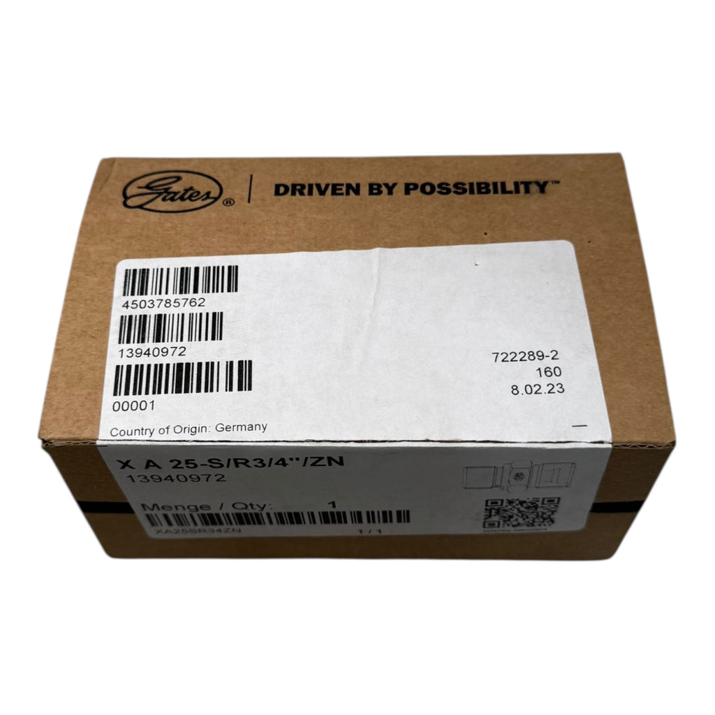 Gates X A 25-S/R3/4"/ZN 13940972 Hydraulikadapter 3/4” BSP Außengewinde Verzinkt