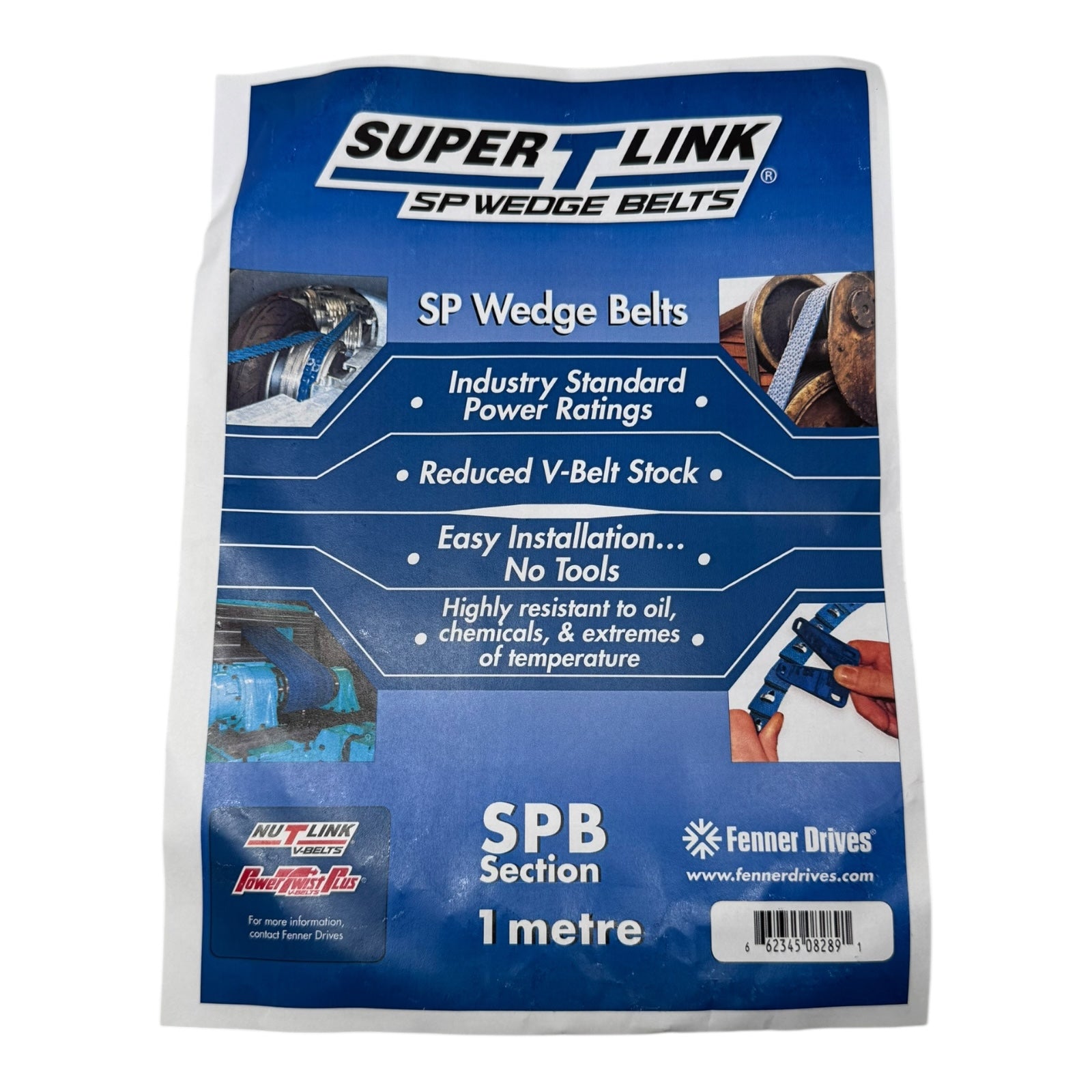 SuperTLink STLNK-SPB-1MTR Super-T-Link Keilriemen Gliederkeilriemen SPB Blau 1m