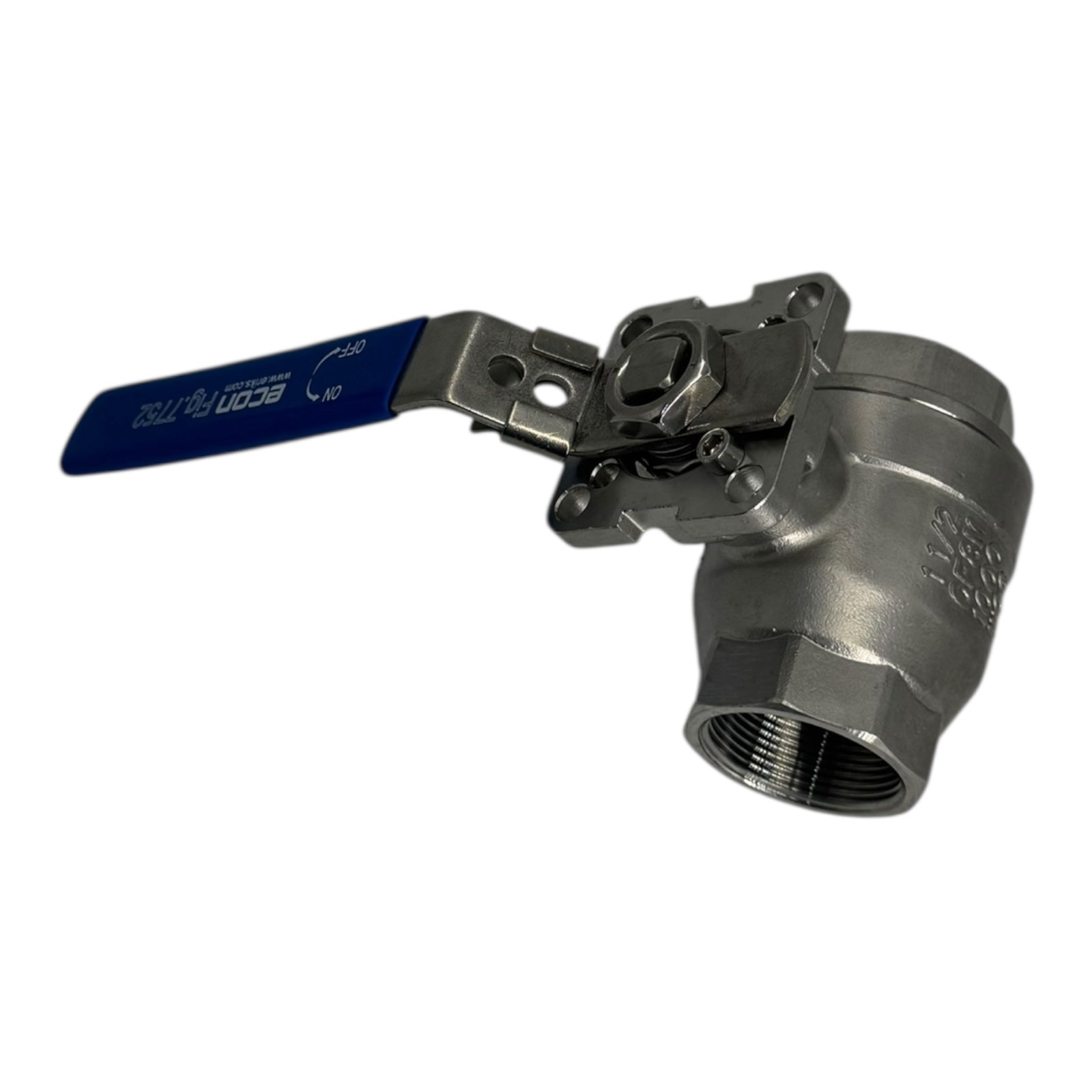 Econ Fig.7752 Kugelhahn Ball Valve 1½” Edelstahl CF8M 1000WOG Vollanschluss DN40