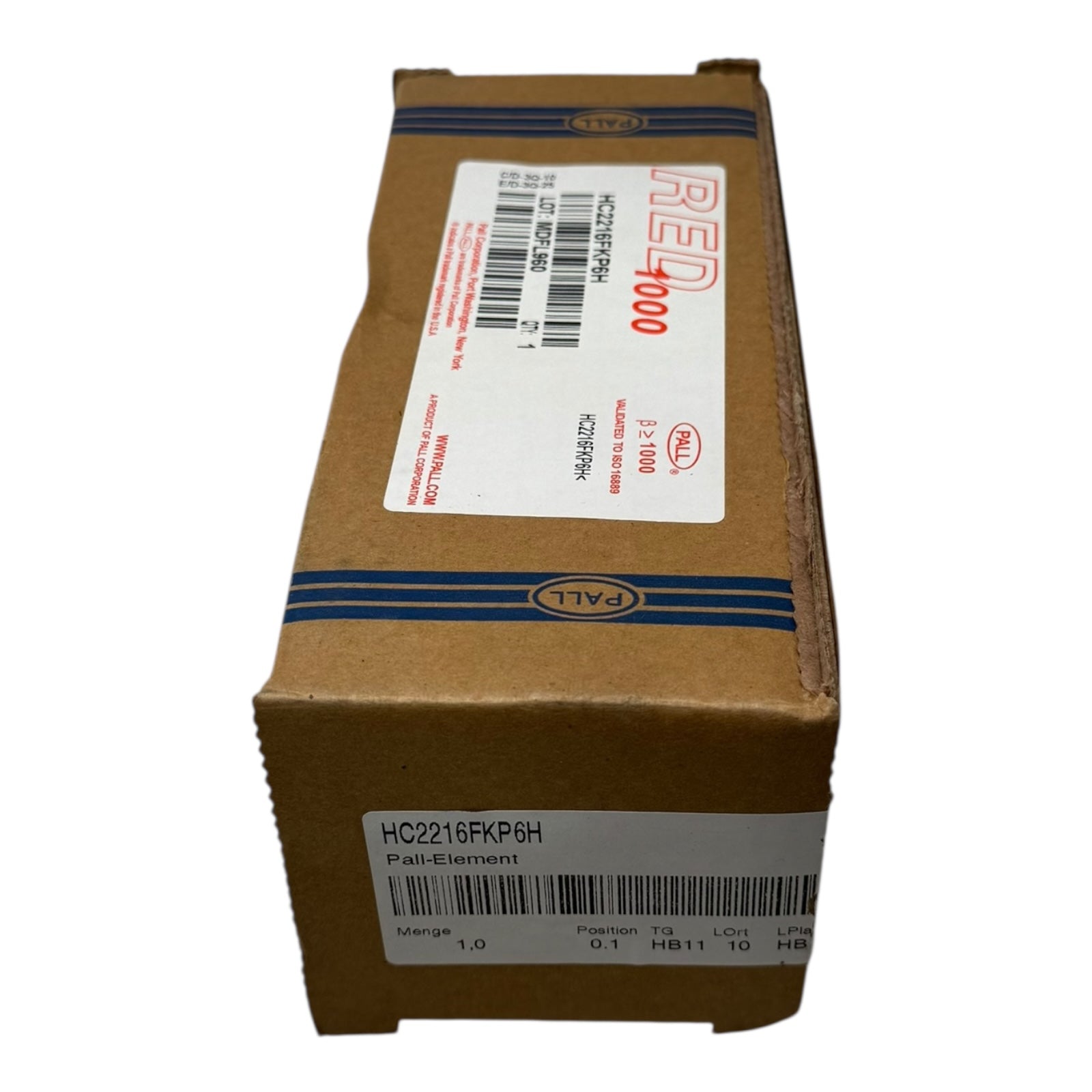Pall HC2216FKP6H MDFL960 Hydraulikfilterelement RED 1000 ISO 16889 1µm