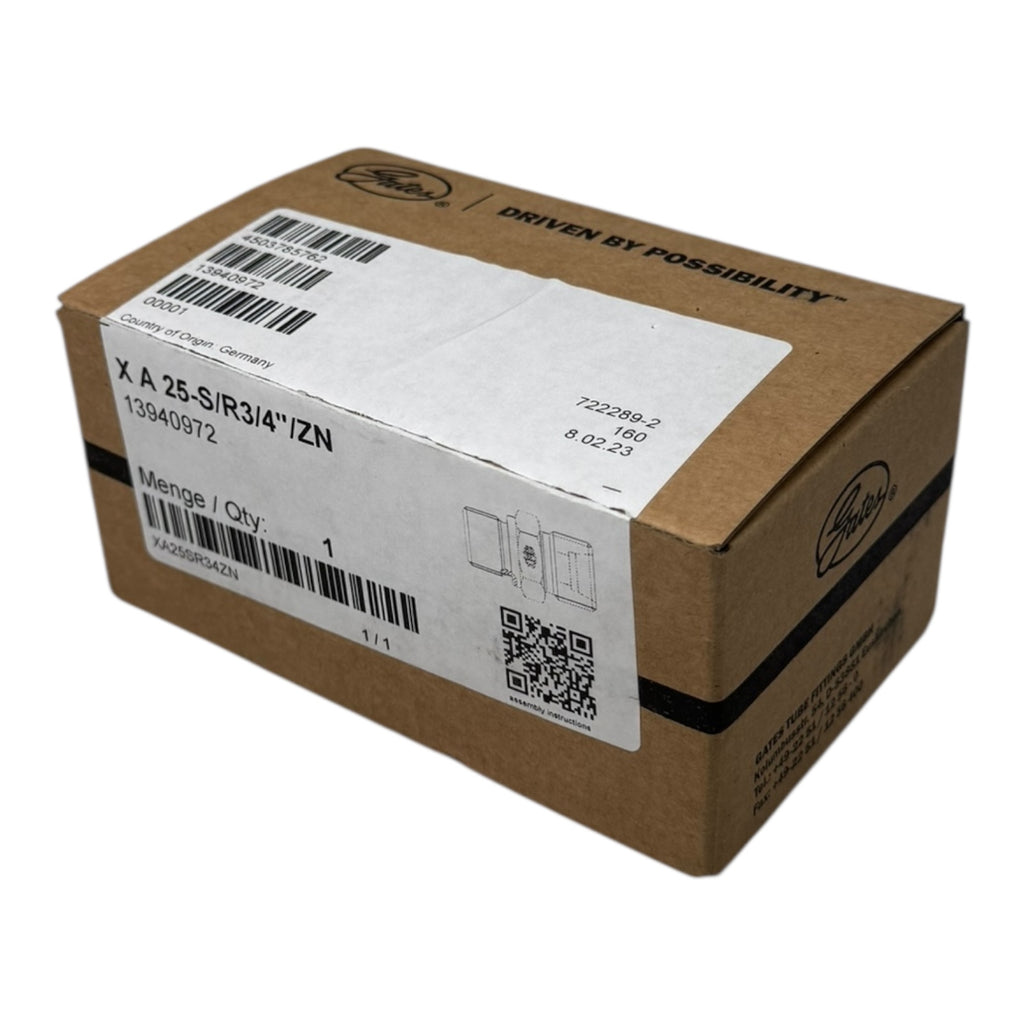 Gates X A 25-S/R3/4"/ZN 13940972 Hydraulikadapter 3/4” BSP Außengewinde Verzinkt