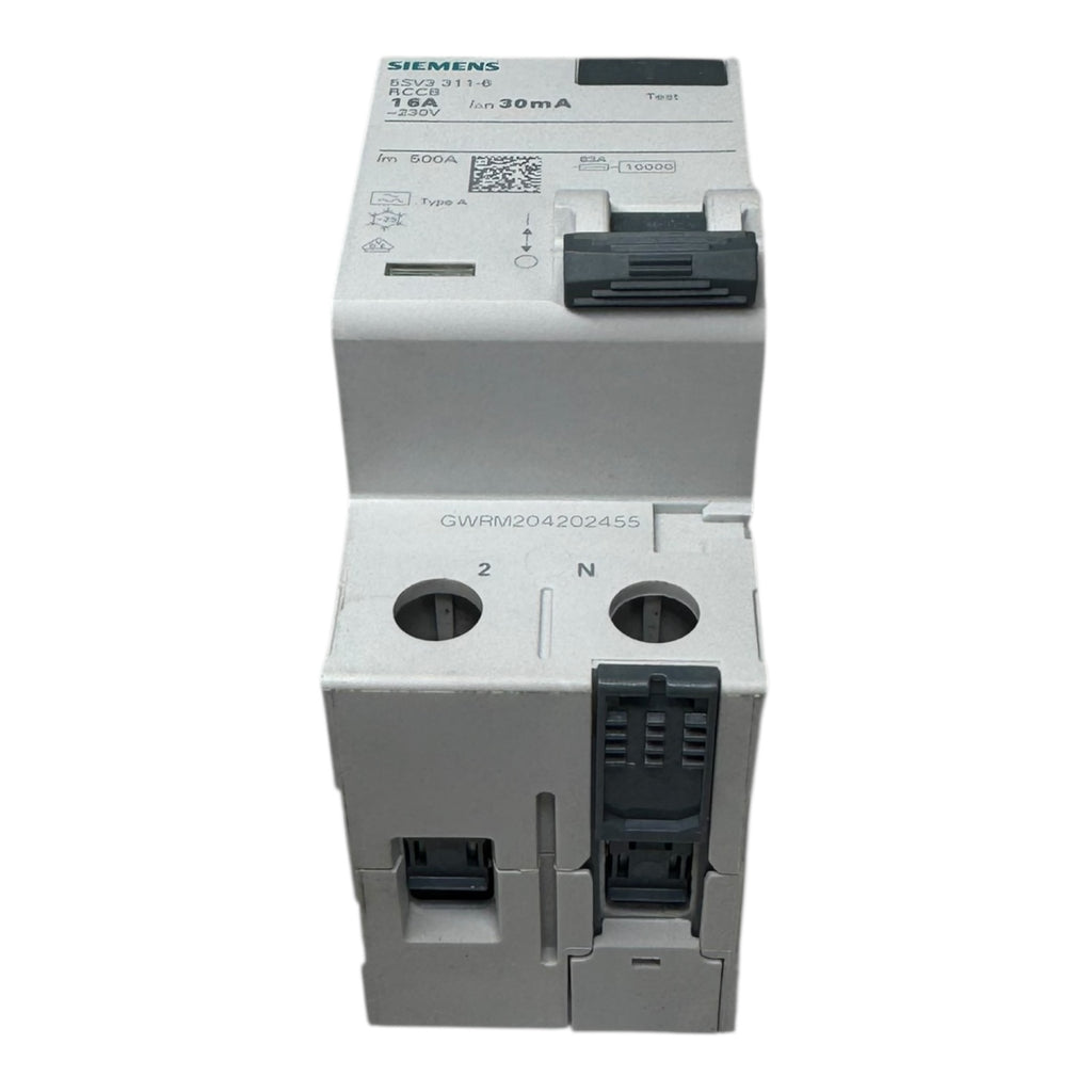 Siemens 5SV3 311-6 FI-Schutzschalter 16A 30mA 2-polig Typ A RCCB 230V