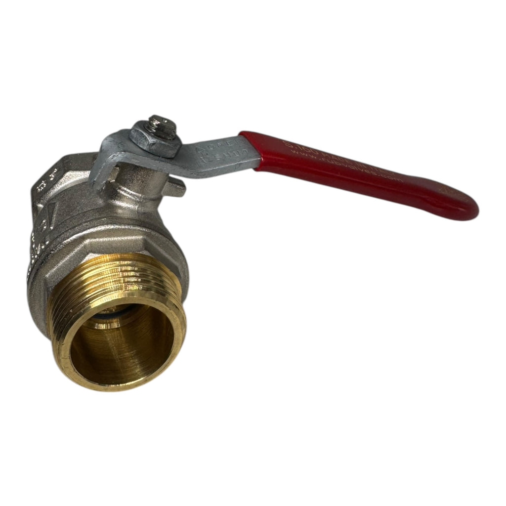 RUB Valves S.160 Kugelhahn 1” DN25 Absperrventil Messing IG/AG 450CWP PN30
