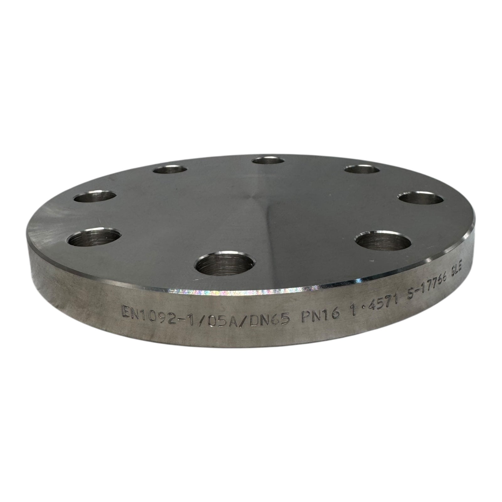 Blindflansch DN65 PN16 Edelstahl 1.4571 EN1092-1 Typ 05A V4A Flansch