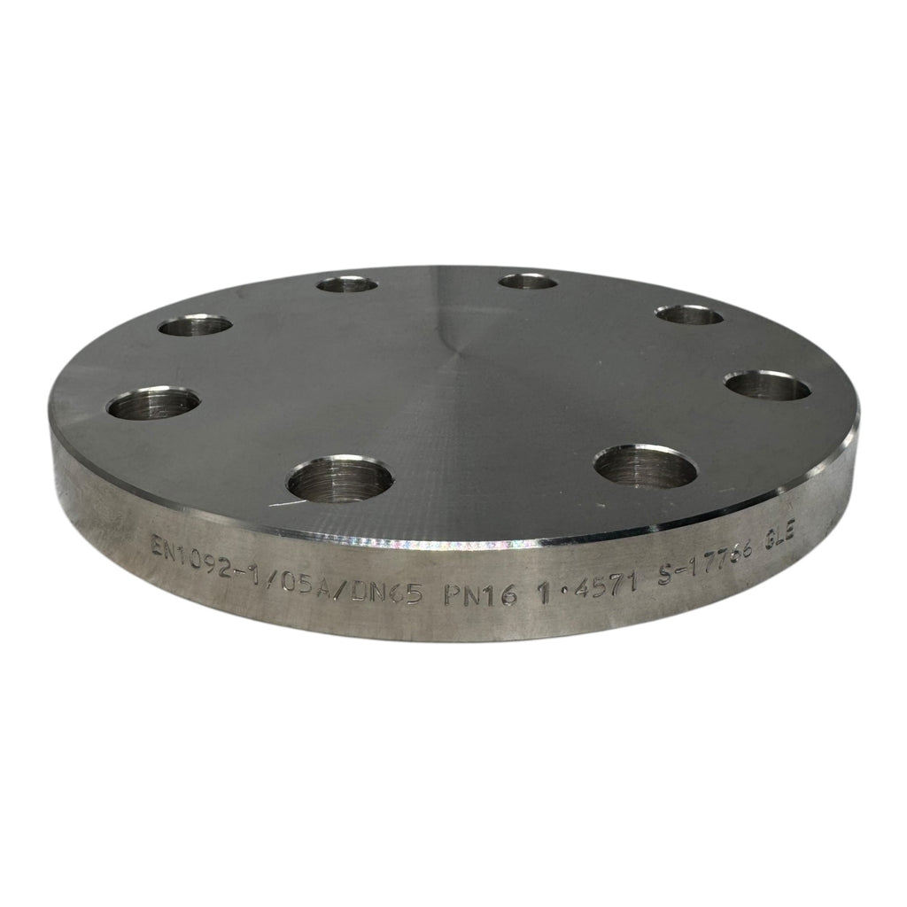 Blindflansch DN65 PN16 Edelstahl 1.4571 EN1092-1 Typ 05A V4A Flansch