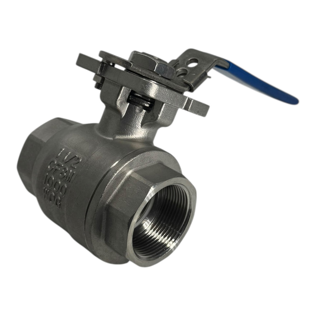 Econ Fig.7752 Kugelhahn Ball Valve 1½” Edelstahl CF8M 1000WOG Vollanschluss DN40