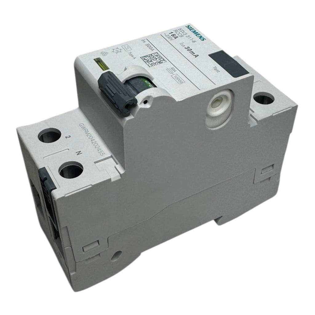 Siemens 5SV3 311-6 FI-Schutzschalter 16A 30mA 2-polig Typ A RCCB 230V