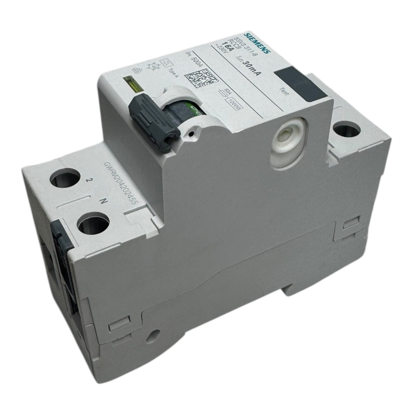 Siemens 5SV3 311-6 FI-Schutzschalter 16A 30mA 2-polig Typ A RCCB 230V