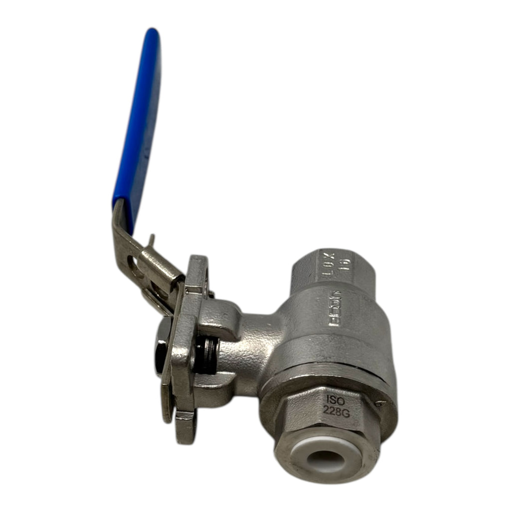 ECON W8 1/4” Kugelhahn Edelstahl CF8M ISO228G 1000 PSI PN63 Hebelgriff