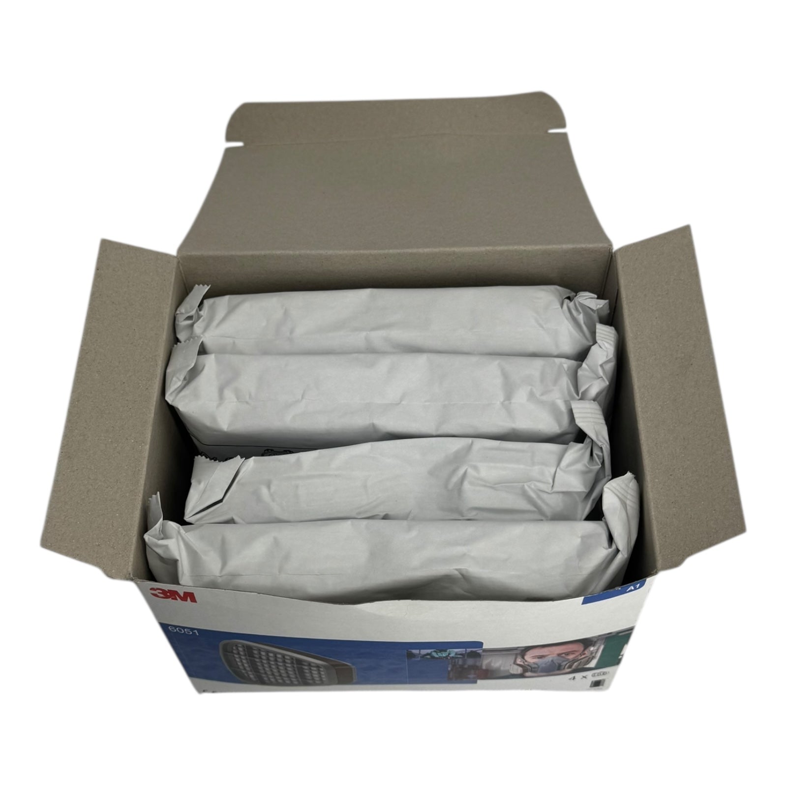 4x 3M 6051 A1 Gasfilter Set für Halb- und Vollmasken gegen organische Gase