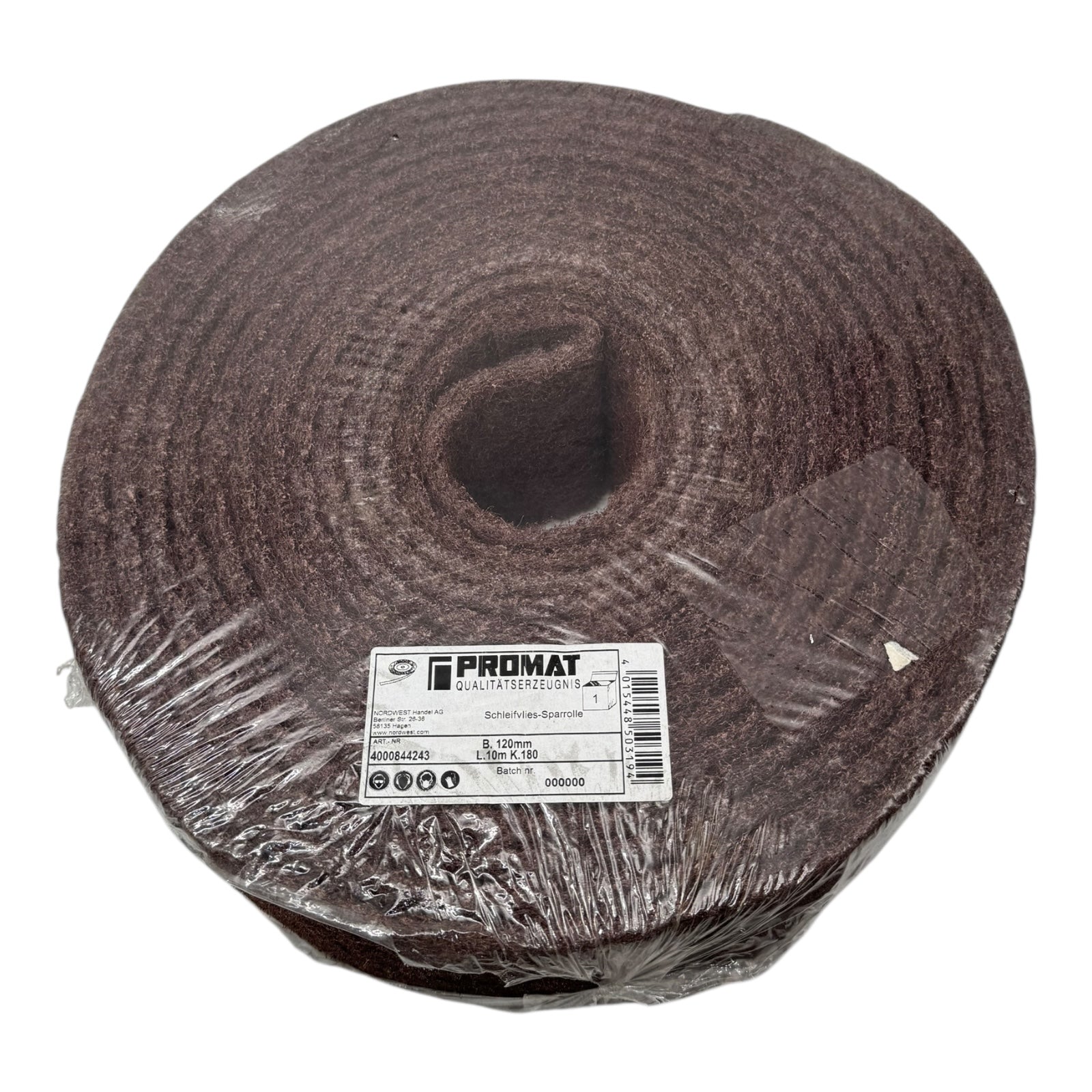 PROMAT 4000844243 Schleifvlies-Sparrolle 120mm x 10m K180 Medium