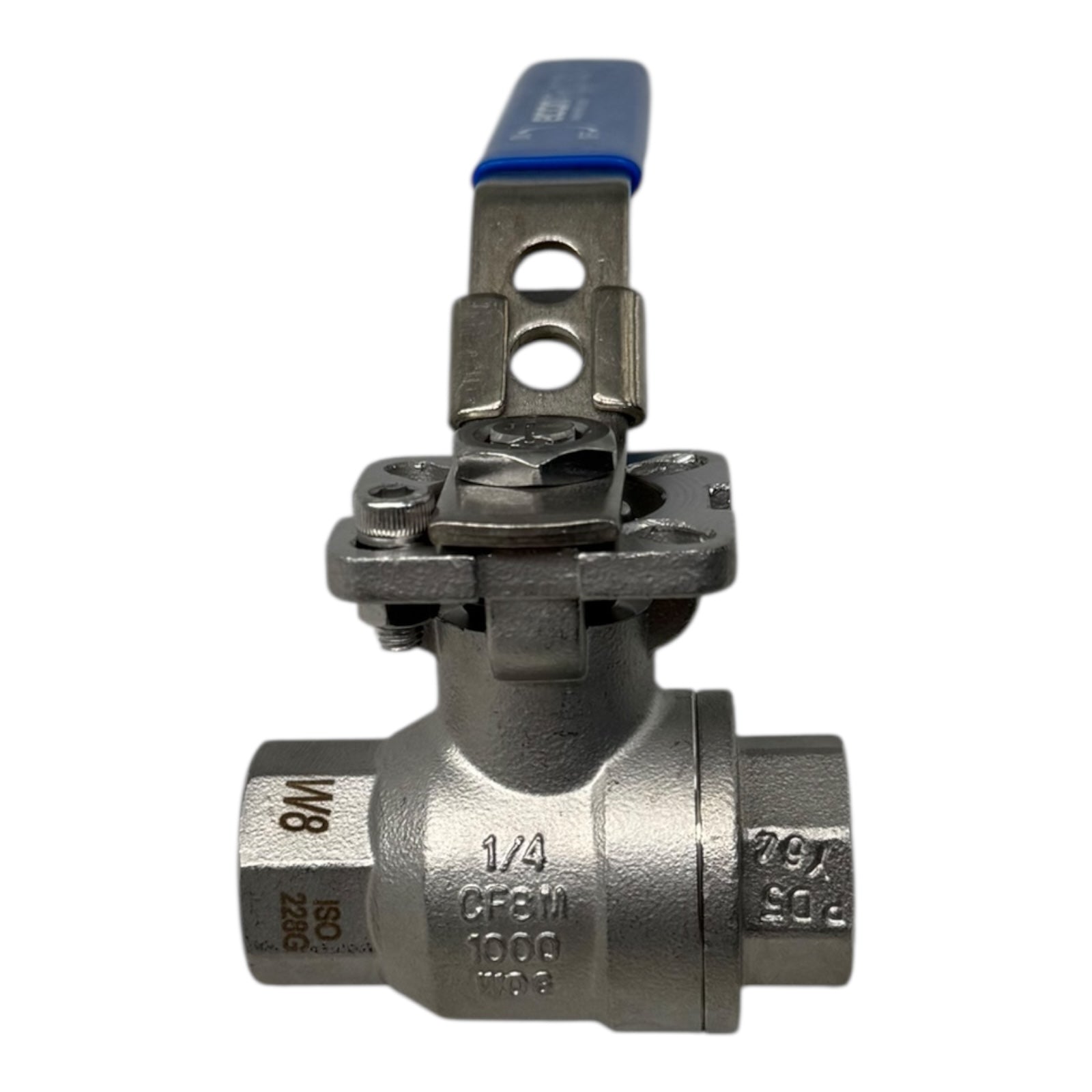 ECON W8 1/4” Kugelhahn Edelstahl CF8M ISO228G 1000 PSI PN63 Hebelgriff