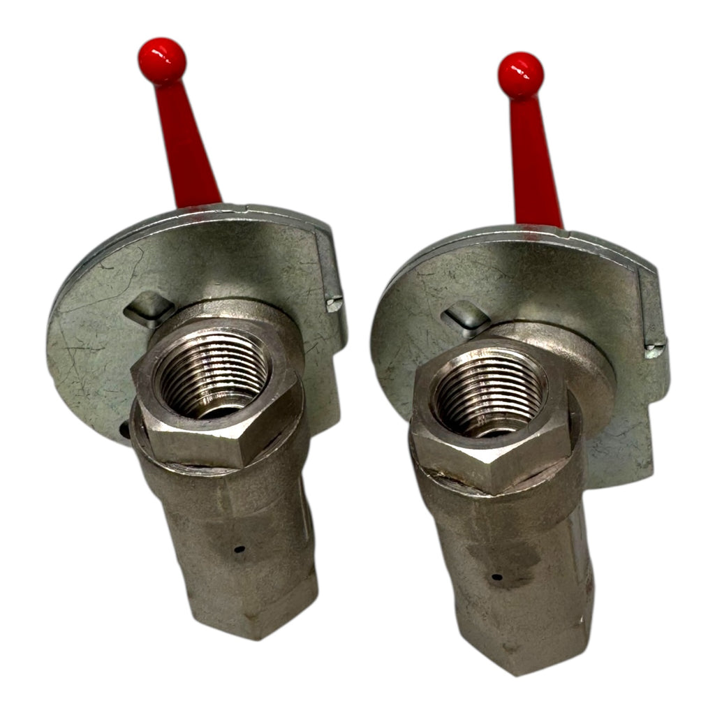 2x Parker Legris 0437 13 21 Durchgangskugelhahn Entlüftungsbohrung 1/2 Zoll DN13