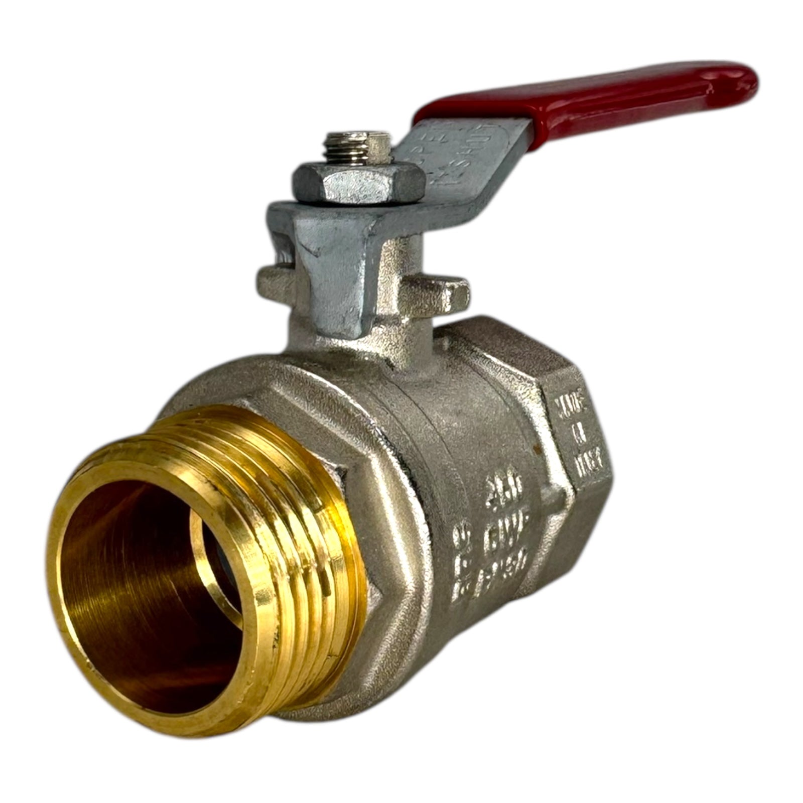 RUB Valves S.160 Kugelhahn 1” DN25 Absperrventil Messing IG/AG 450CWP PN30