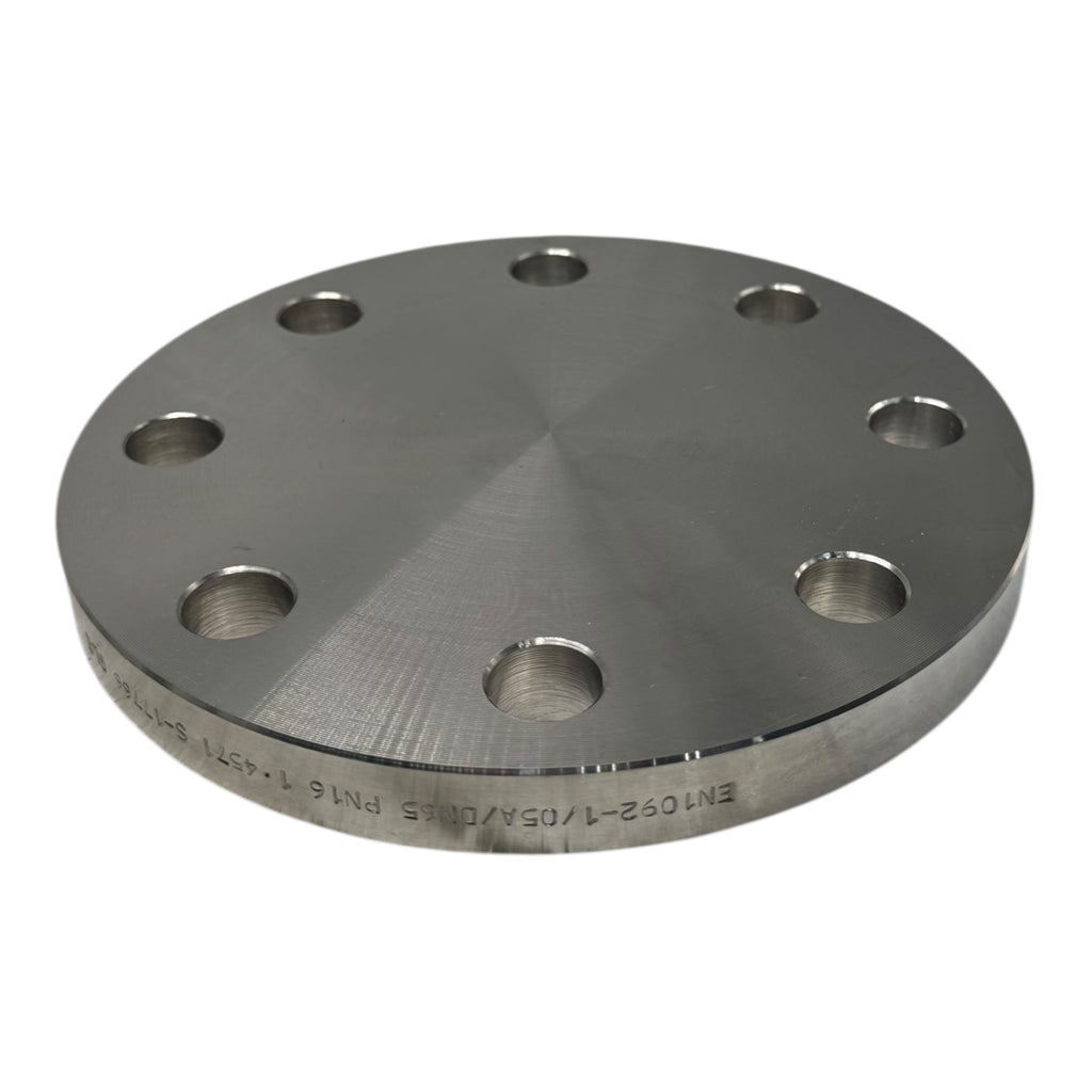 Blindflansch DN65 PN16 Edelstahl 1.4571 EN1092-1 Typ 05A V4A Flansch