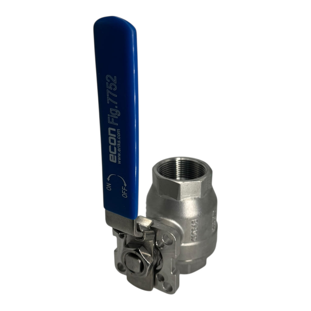 Econ Fig.7752 Kugelhahn Ball Valve 1½” Edelstahl CF8M 1000WOG Vollanschluss DN40