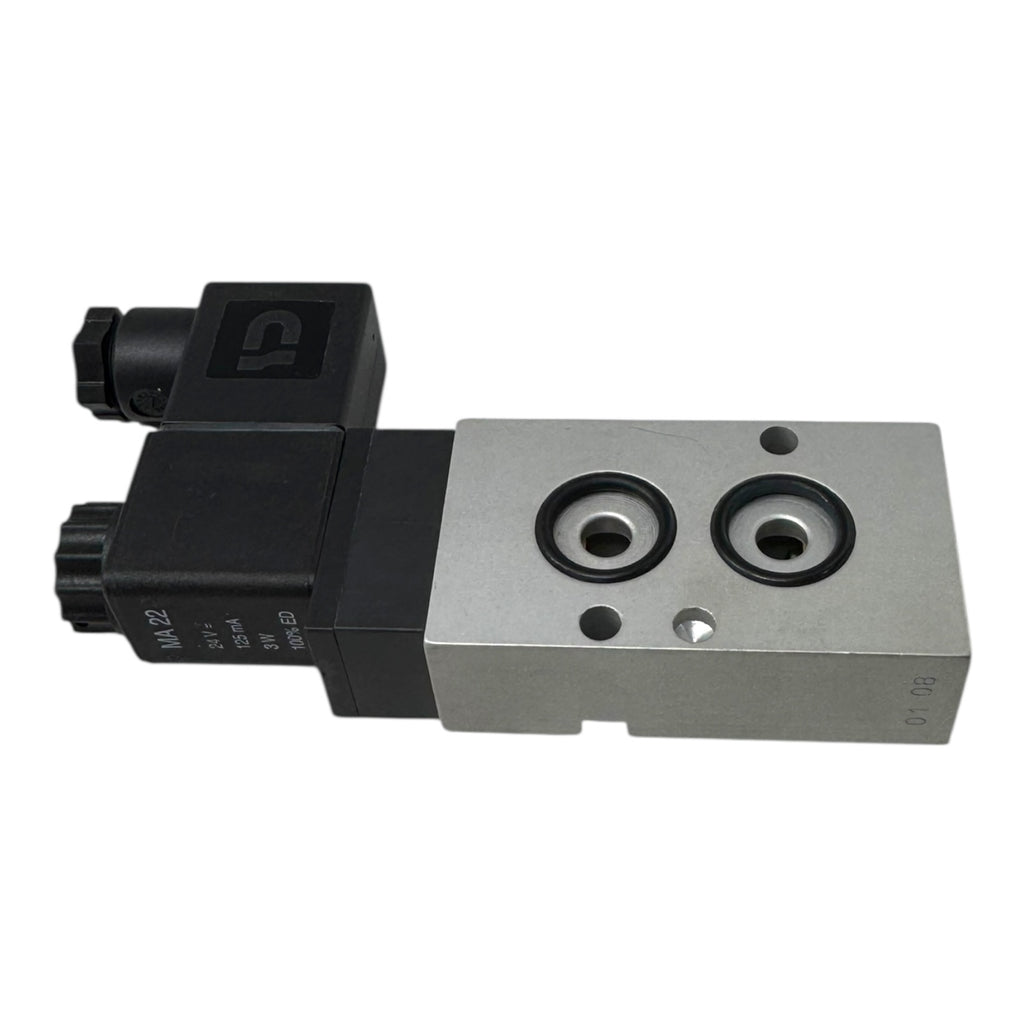 Joucomatic MNH 510 701 Magnetventil 5/2 Wegeventil 24VDC G1/4 Spule MA22 3W
