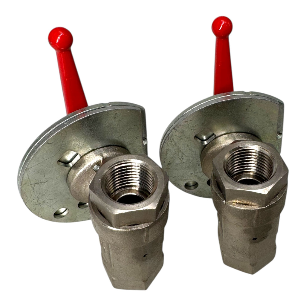 2x Parker Legris 0437 13 21 Durchgangskugelhahn Entlüftungsbohrung 1/2 Zoll DN13