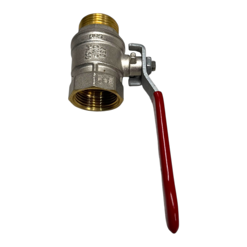 RUB Valves S.160 Kugelhahn 1” DN25 Absperrventil Messing IG/AG 450CWP PN30