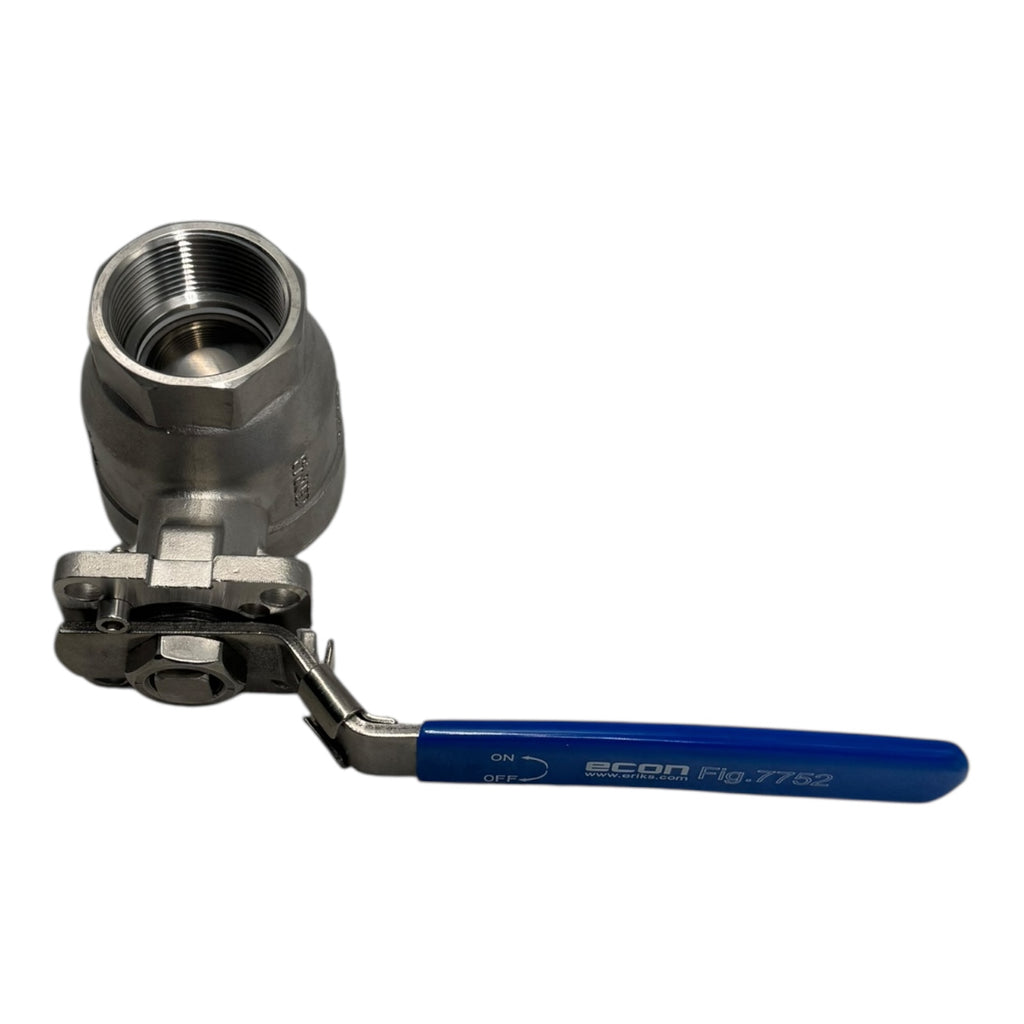 Econ Fig.7752 Kugelhahn Ball Valve 1½” Edelstahl CF8M 1000WOG Vollanschluss DN40