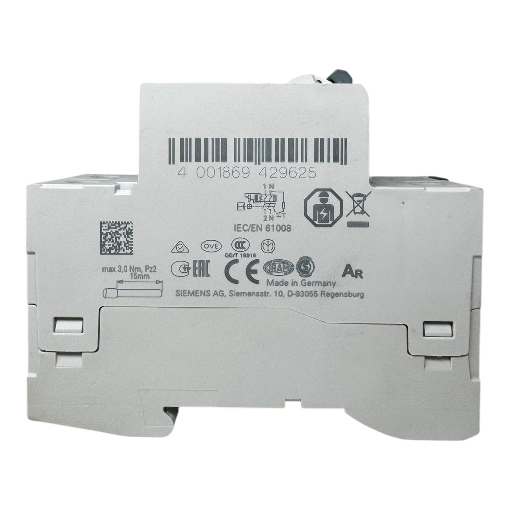 Siemens 5SV3 311-6 FI-Schutzschalter 16A 30mA 2-polig Typ A RCCB 230V