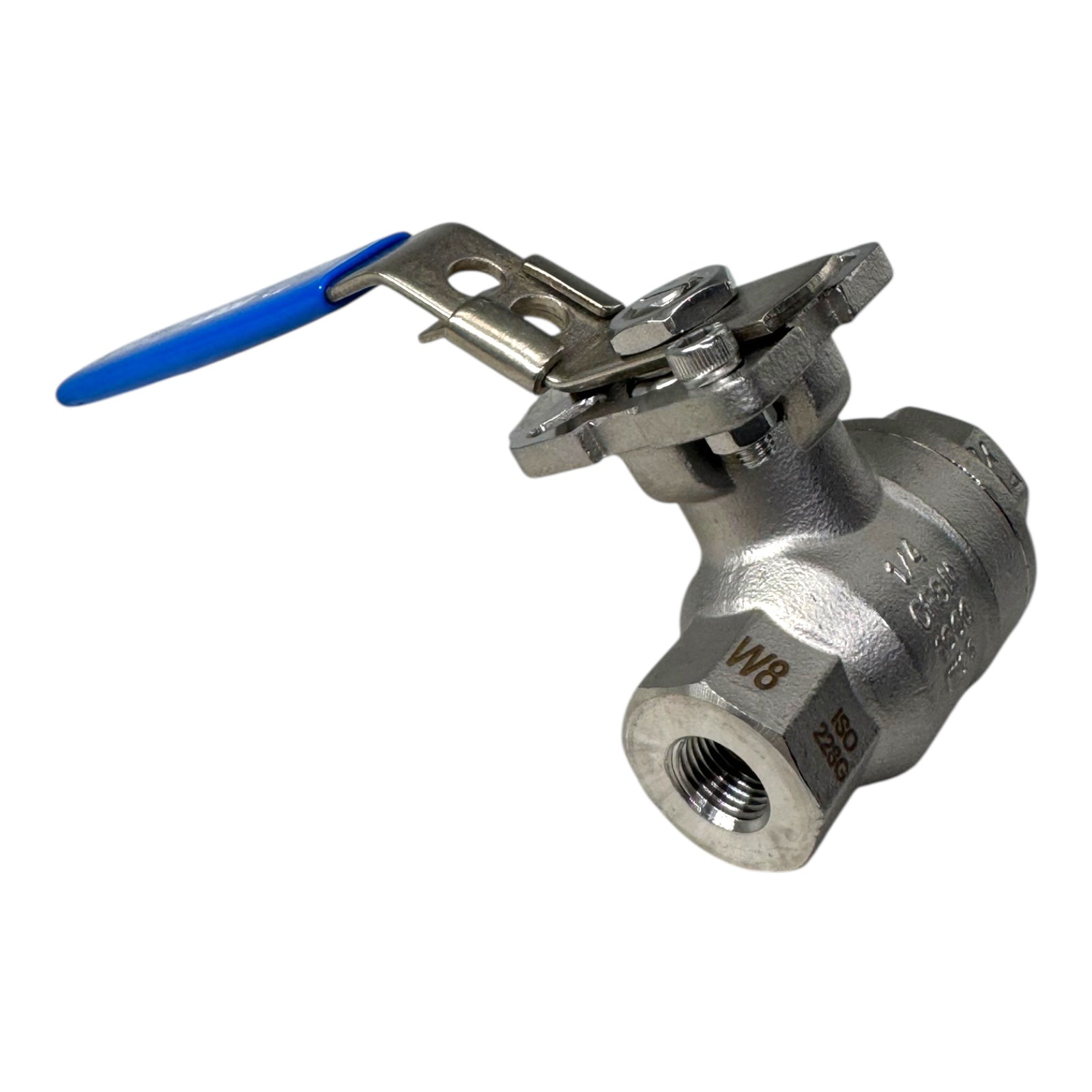 ECON W8 1/4” Kugelhahn Edelstahl CF8M ISO228G 1000 PSI PN63 Hebelgriff