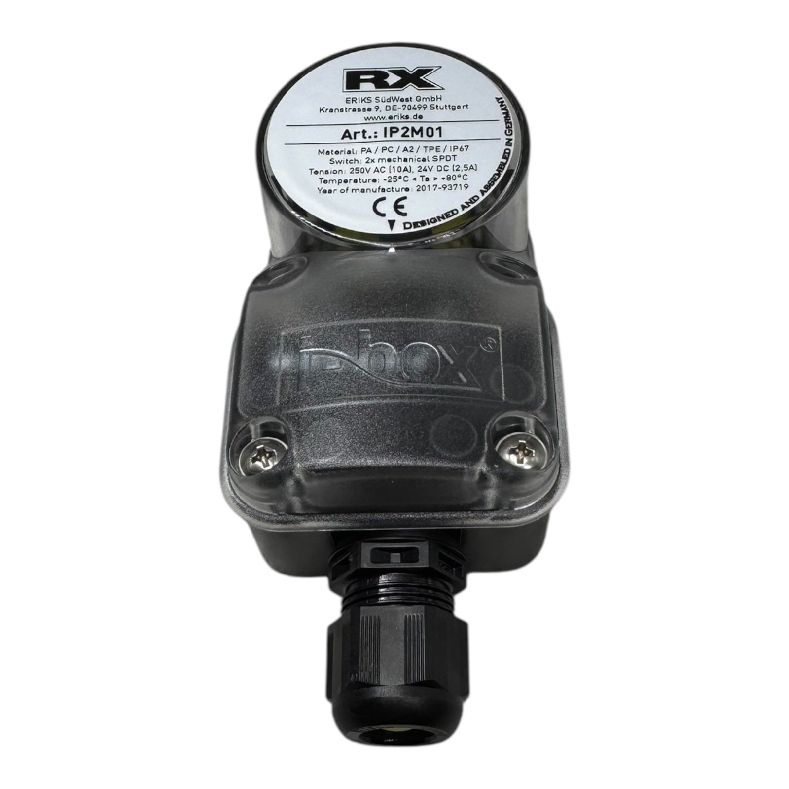 RX IP2M01 Endschalterbox Positionsrückmeldung IP67 2x SPDT i-box 10A 2,5A
