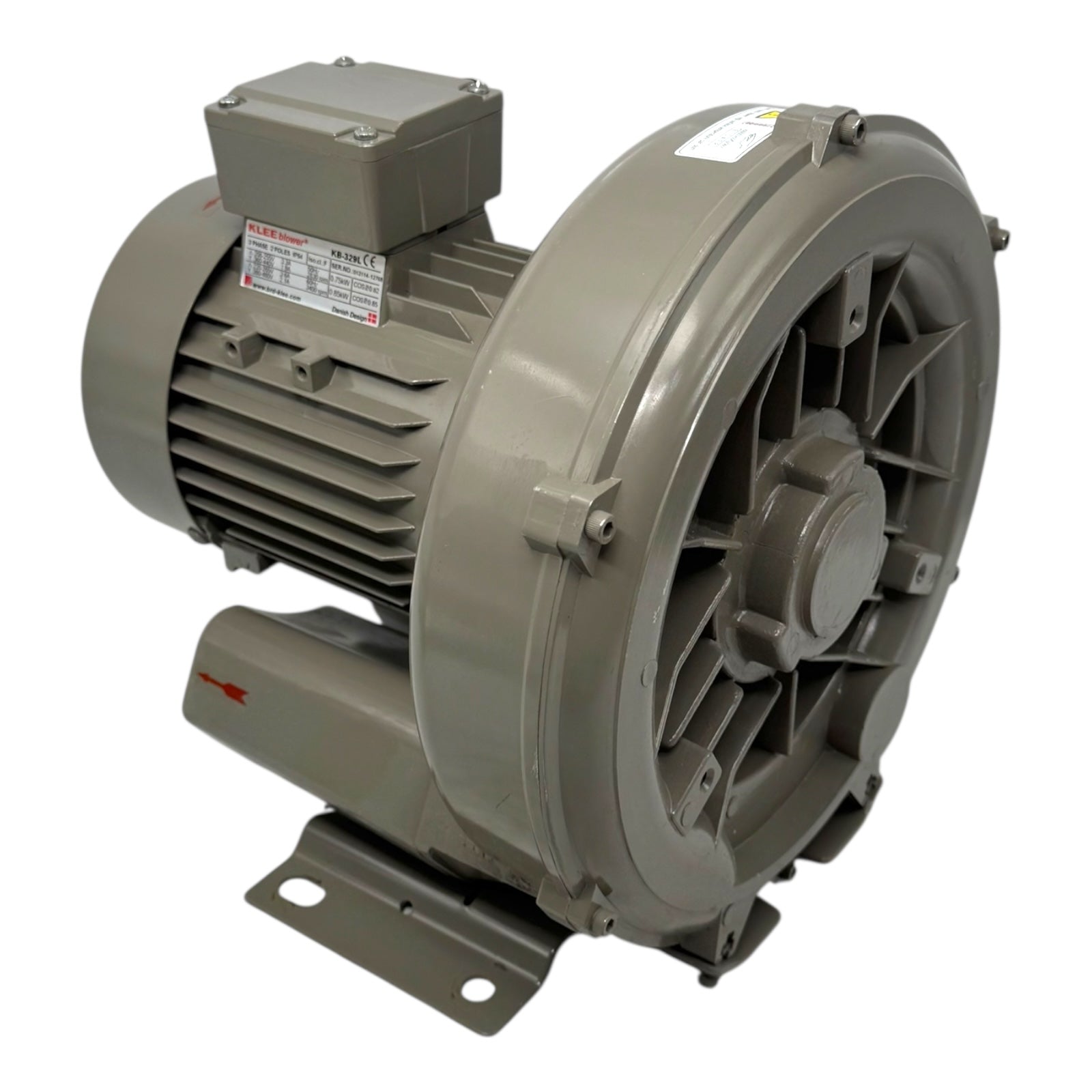 KLEEblower KB-329L Seitenkanalverdichter 0,75kW 3-Phasen IP54 Industriegebläse