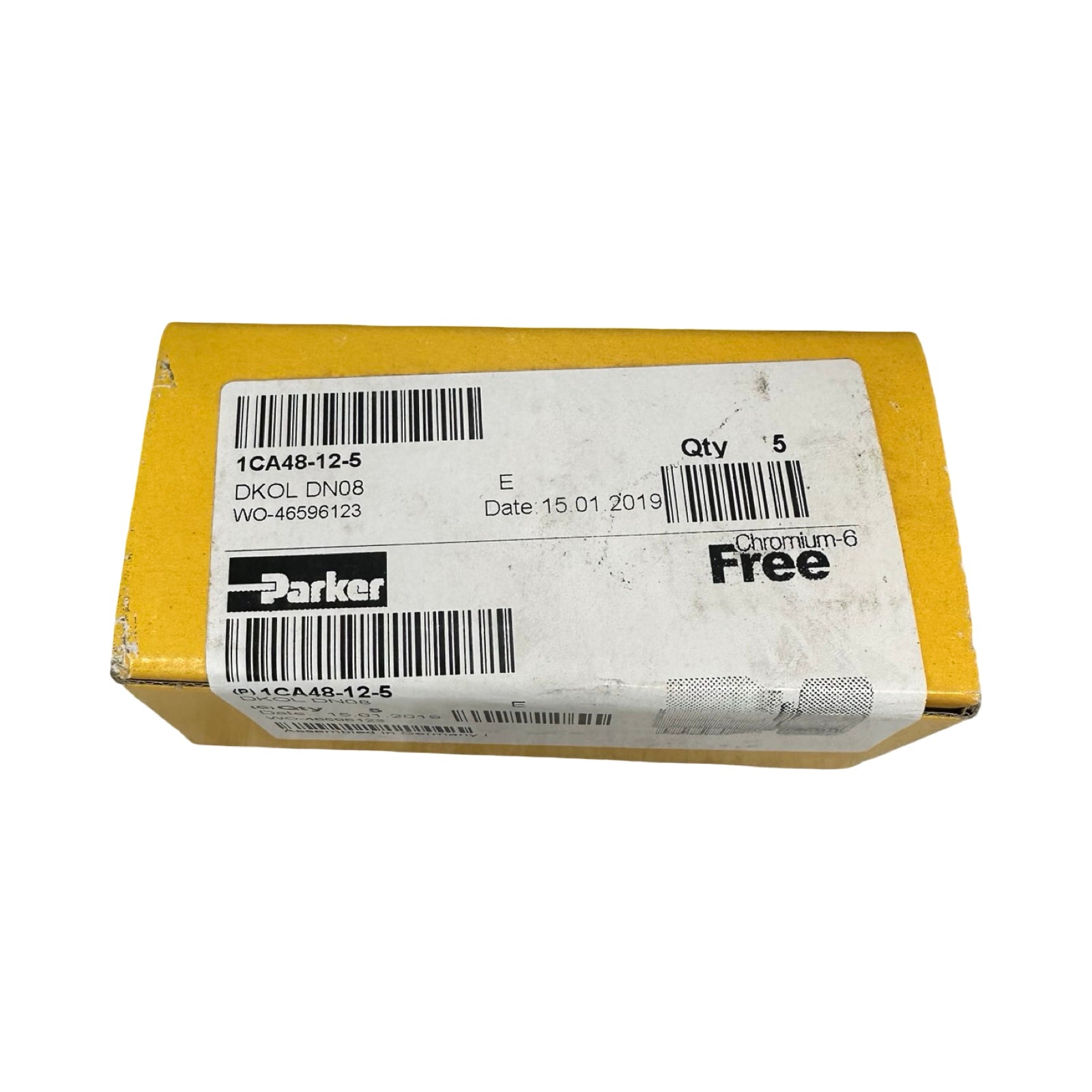 5x Parker DKOL DN08 1CA48-12-5 Hydraulikverschraubung Überwurfmutter