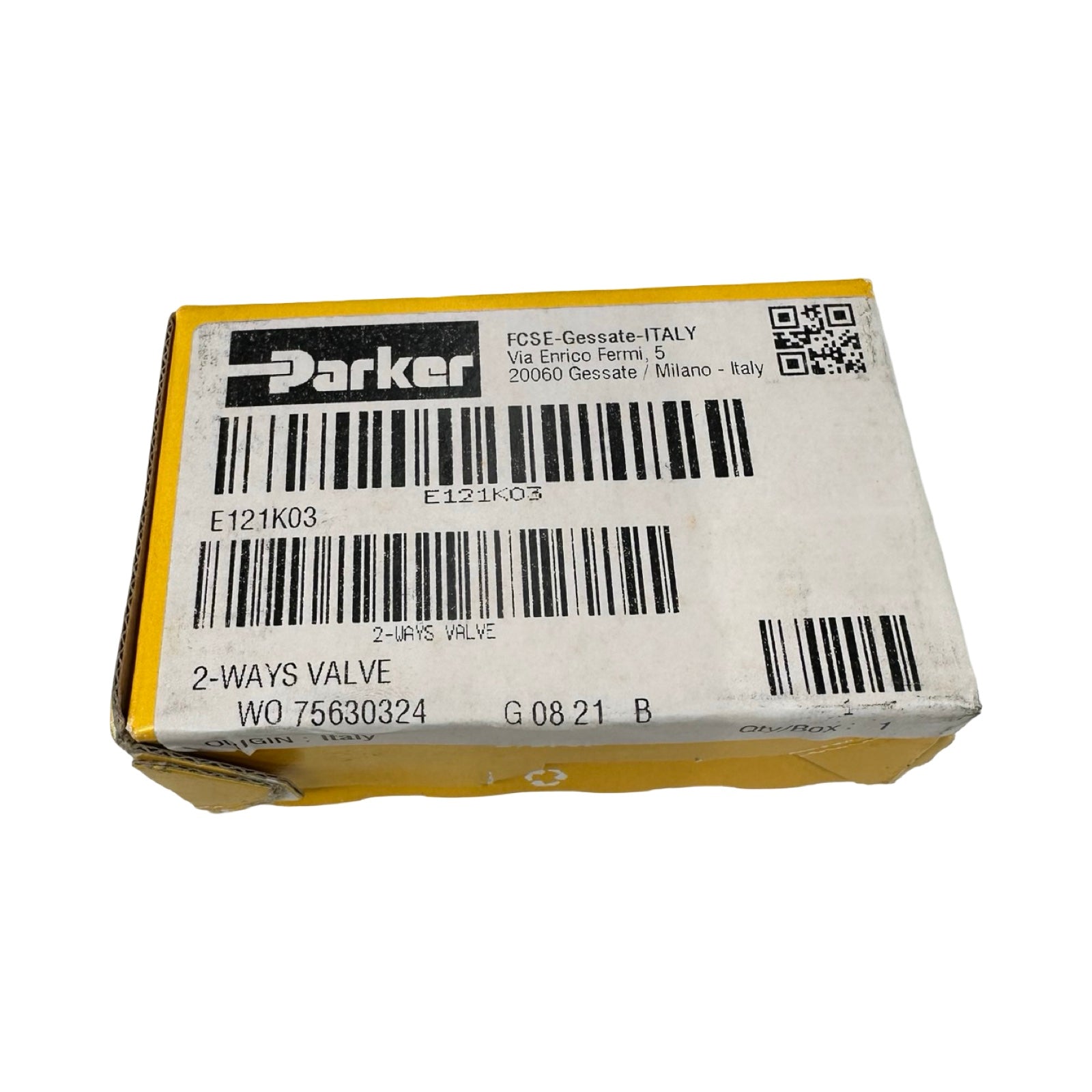 Parker E121K03 2-Wege Ventil Hydraulikventil Kugelventil Inline