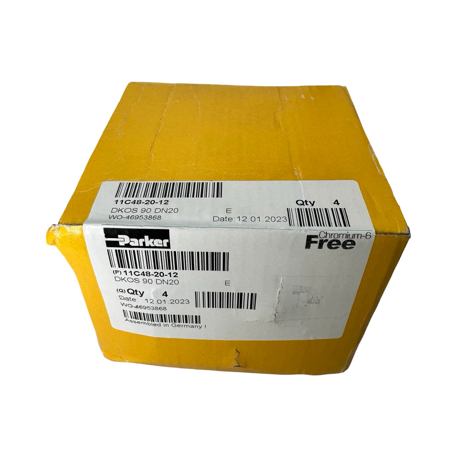 4x Parker 11C48-20-12 Hydraulik Winkelverschraubung DKOS 90 DN20