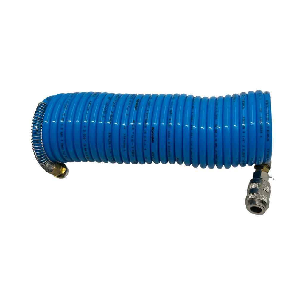 Rectus Tema Spiralschlauch 6x8mm Nylon Druckluftschlauch 16,5bar Set