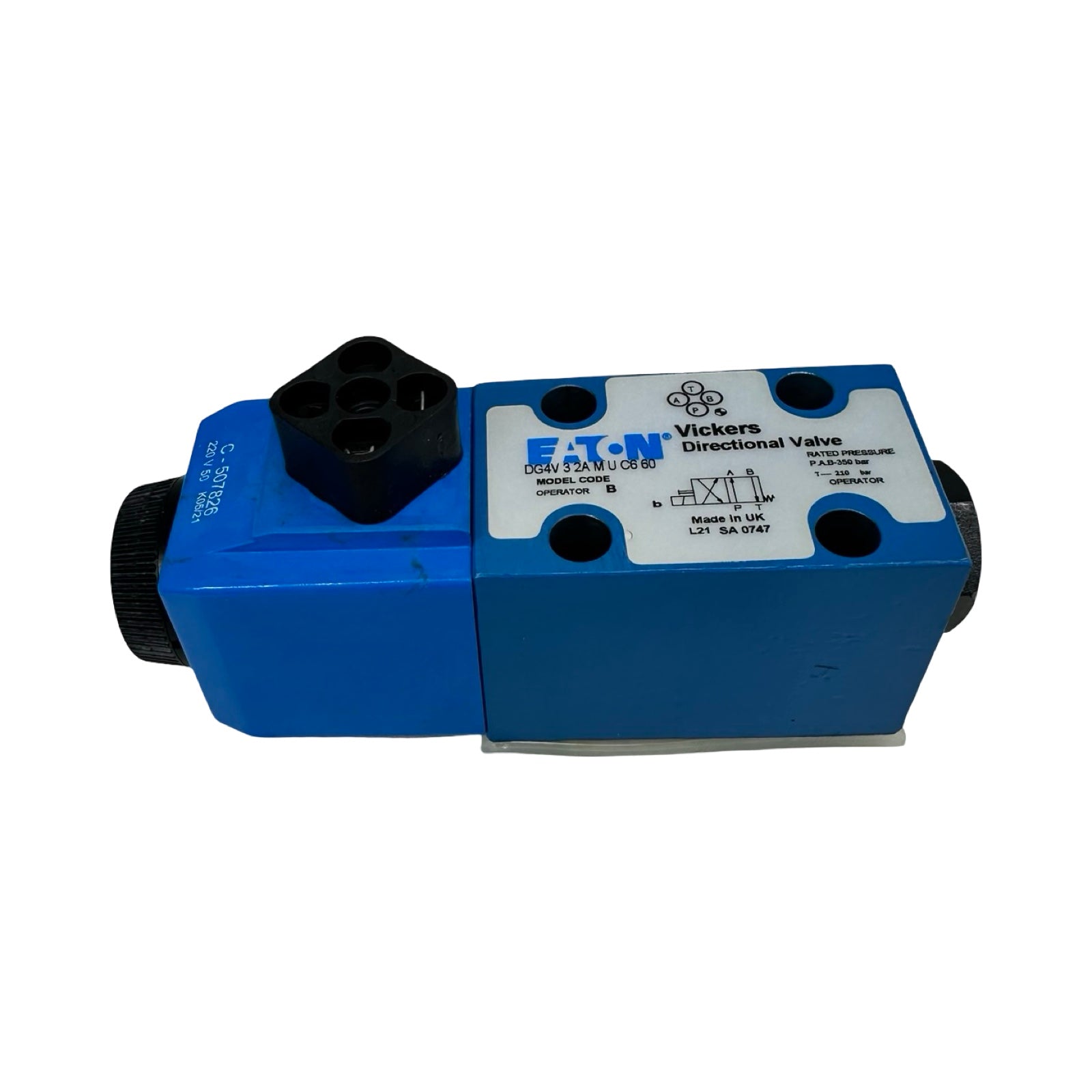 Eaton Vickers DG4V-3-2A-M-U-C6-60 Wegeventil Hydraulik 220V Magnetventil