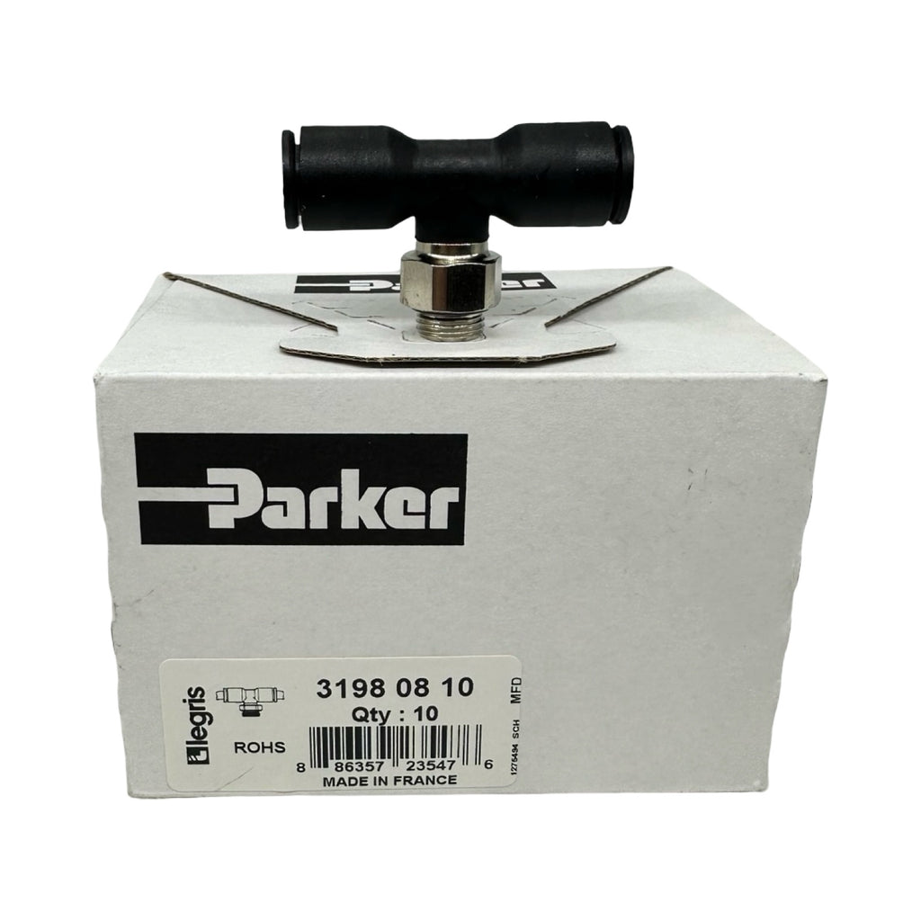 10x Parker Legris 31980810 T-Steckverschraubung Pneumatik Fitting