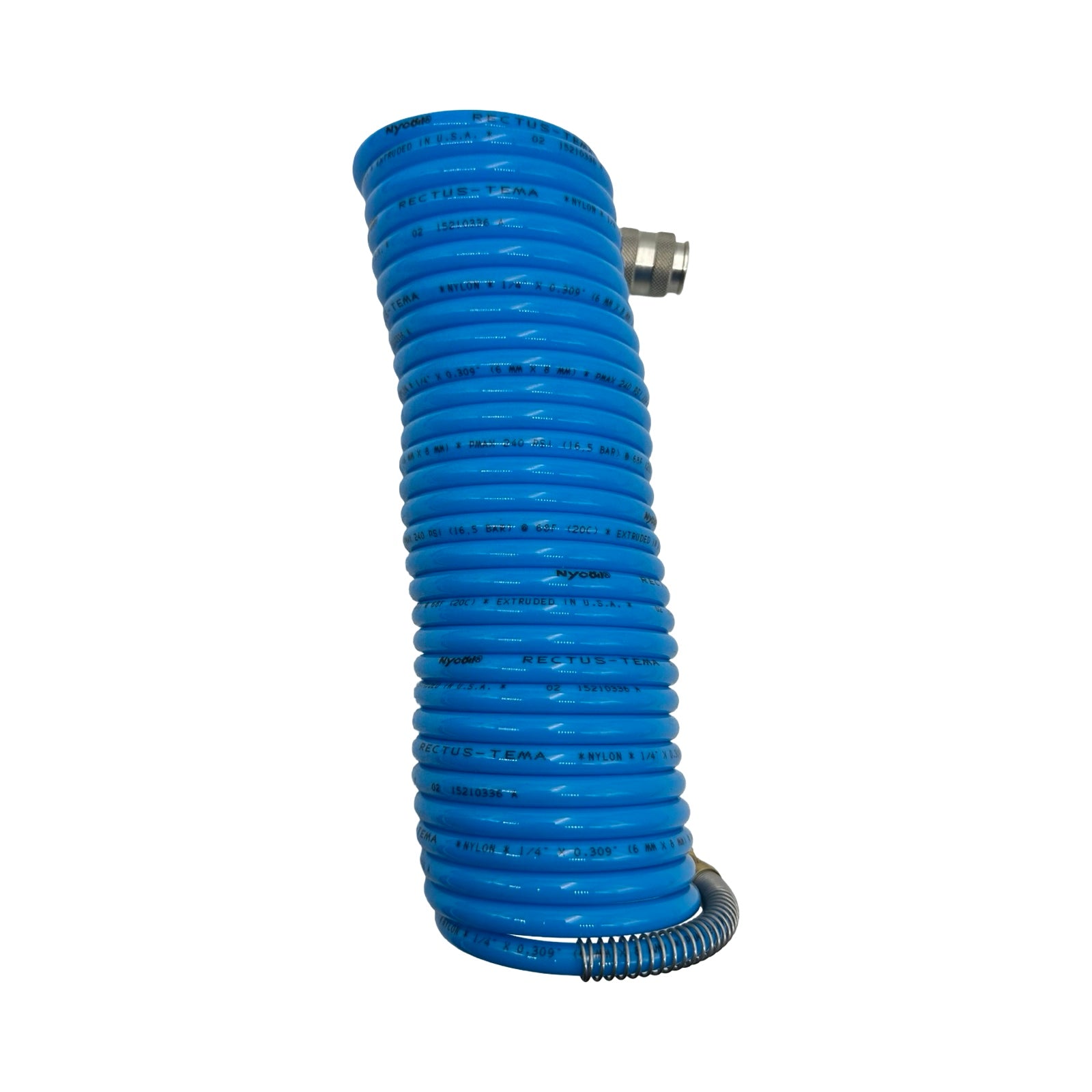 Rectus Tema Spiralschlauch 6x8mm Nylon Druckluftschlauch 16,5bar Set